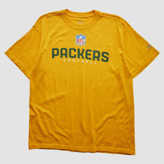 Green Bay Packers Reebok 2000s T-shirt - Yellow Vintage cheap