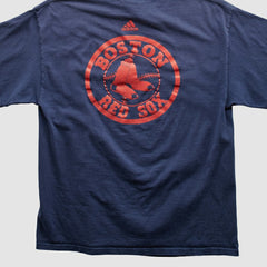 Boston Red Sox Adidas 2000s T-shirt - Navy Vintage