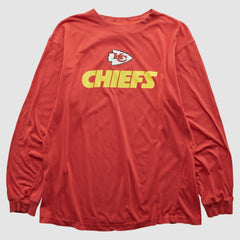 Kansas City Chiefs NFL 2000s Long Sleeve T-shirt - Red Vintage cheap
