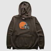 Cleveland Browns NFL 2000s Hooded Pullover Sweatshirt - Brown Vintage online