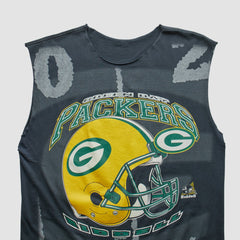 Green Bay Packers 1997 Tank - Charcoal Vintage on sale