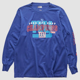 New York Giants NFL 2008 Long Sleeve T-shirt - Blue Vintage cheap