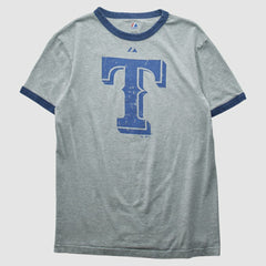 Texas Rangers Majestic 2010 T-shirt - Heather Gray Vintage