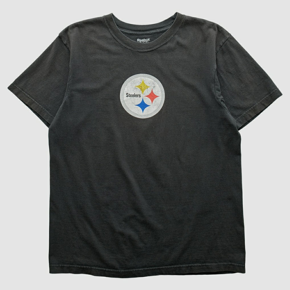 Pittsburgh Steelers Reebok 2000s T-shirt - Black Vintage for sale