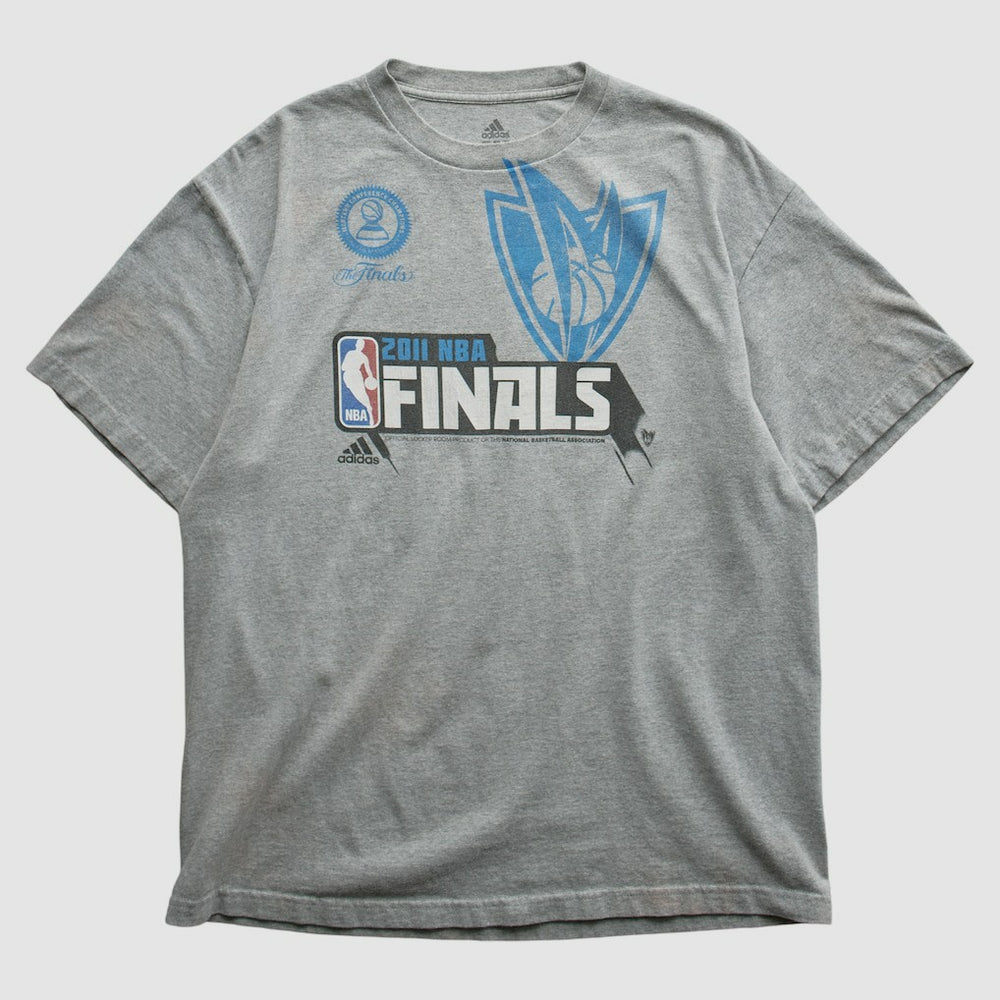 Dallas Mavericks 2011 T-shirt sale - Heather Gray Vintage | Adidas shop