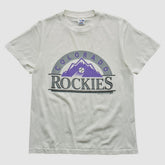 Colorado Rockies Trench 90s T-shirt - White Vintage