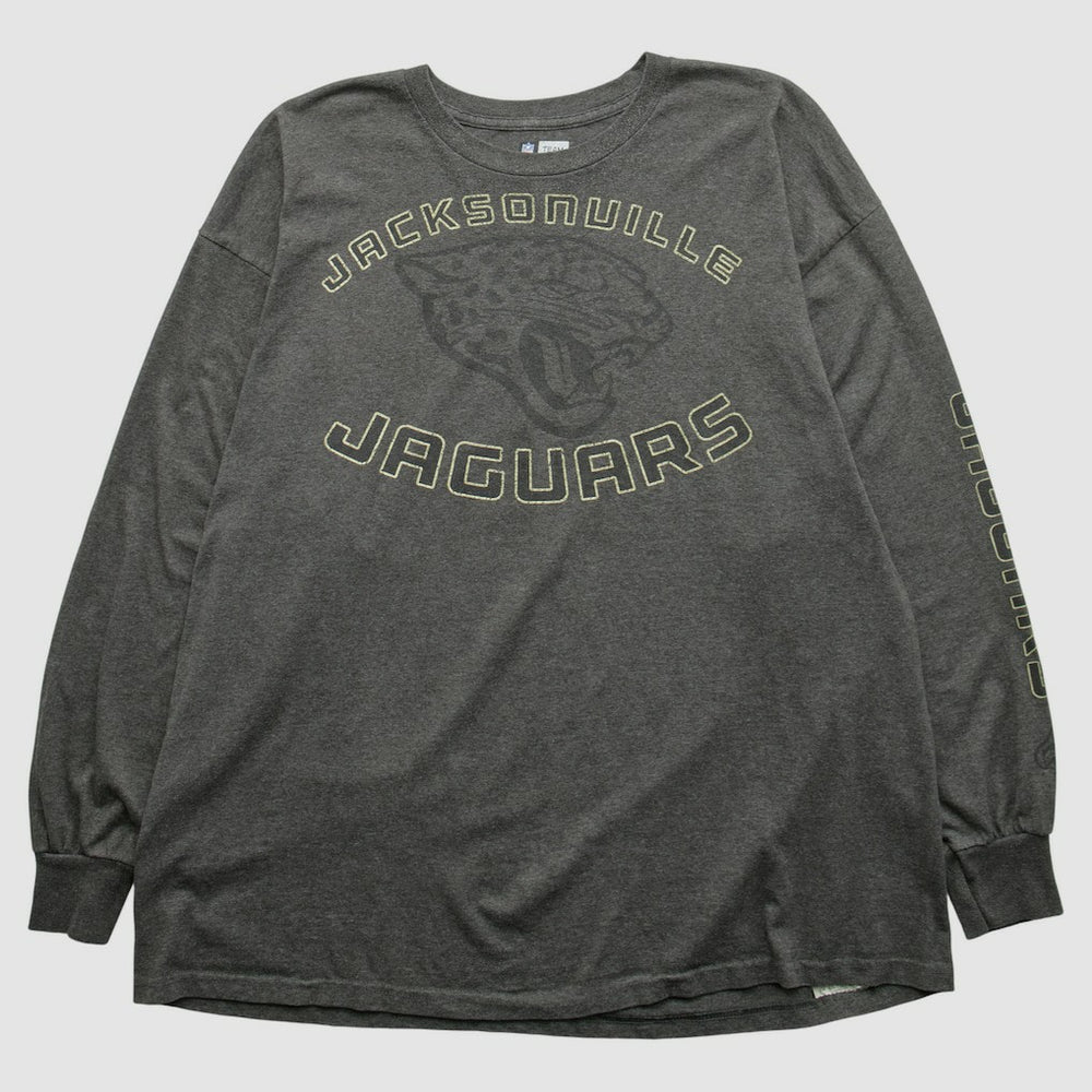 Jacksonville Jaguars NFL 2000s Long Sleeve T-shirt - Dark Heather Gray Vintage outlet