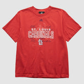 St. Louis Cardinals Adidas 2010s T-shirt - Red Vintage
