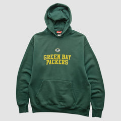 Green Bay Packers NFL 2000s Hooded Pullover Sweatshirt - Green Vintage on sale