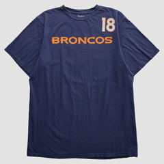 Denver Broncos Reebok 2000s T-shirt - Navy Vintage sale