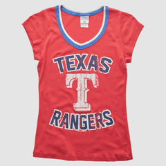 Texas Rangers Campus Lifestyle 2010s T-shirt - Red Vintage