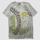 Pittsburgh Pirates Liquid Blue 2000s T-shirt - White Vintage