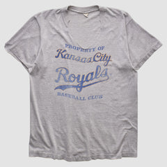 Kansas City Royals 80s T-shirt - Heather Gray Vintage
