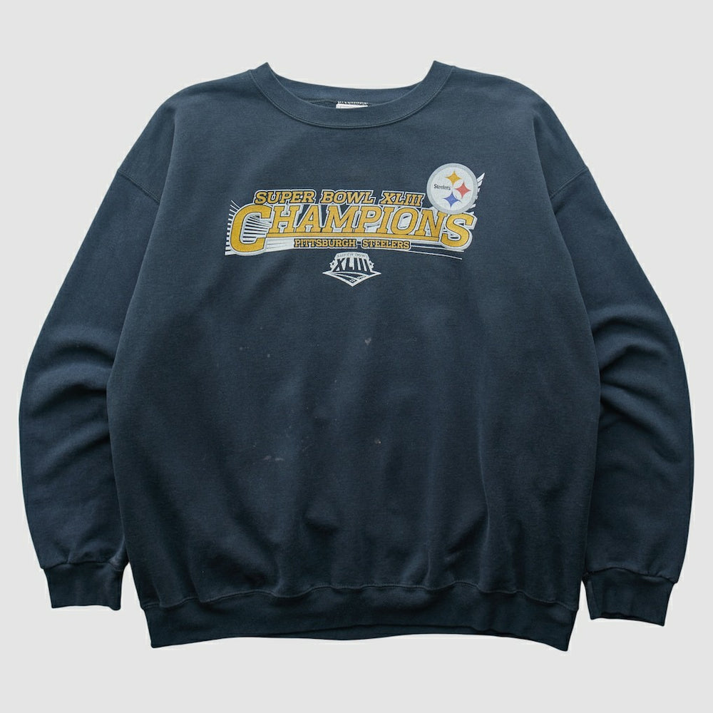 Pittsburgh Steelers NFL 2009 Pullover Sweatshirt - Navy Vintage cheap