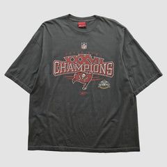 Tampa Bay Buccaneers Reebok 2003 T-shirt - Charcoal Vintage discount