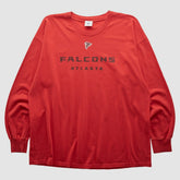 Atlanta Falcons NFL 2000s Long Sleeve T-shirt - Red Vintage sale