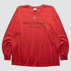 Atlanta Falcons NFL 2000s Long Sleeve T-shirt - Red Vintage sale