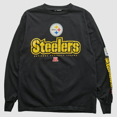 Pittsburgh Steelers NFL 2000s Long Sleeve T-shirt - Black Vintage cheap