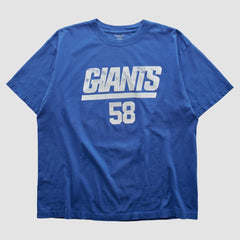 New York Giants Reebok 2000s T-shirt - Blue Vintage for sale