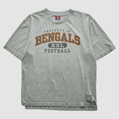 Cincinnati Bengals Reebok 2000s T-shirt - Heather Gray Vintage for sale