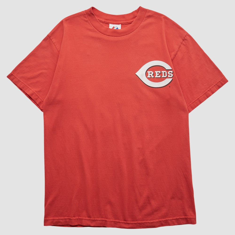 Cincinnati Reds Majestic 2000s T-shirt - Red Vintage