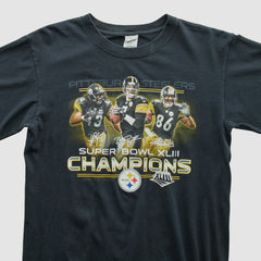 Pittsburgh Steelers Anvil 2009 T-shirt - Black Vintage online