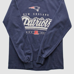 New England Patriots NFL 2010s Long Sleeve T-shirt - Navy Vintage online