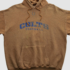 Indianapolis Colts NFL 2000s Hooded Pullover Sweatshirt - Brown Vintage online