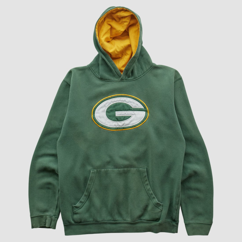 Green Bay Packers NFL 2000s Hooded Pullover Sweatshirt - Green Vintage discount