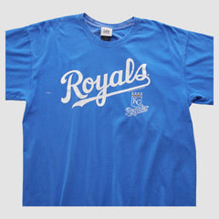 Kansas City Royals Lee Apparel 2000s T-shirt - Blue Vintage