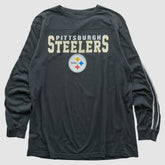 Pittsburgh Steelers Team Edition Apparel 2000s Long Sleeve T-shirt - Charcoal Vintage for sale