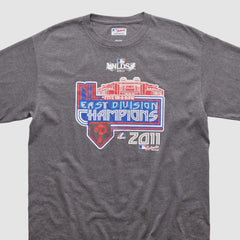 Philadelphia Phillies Majestic 2011 T-shirt - Heather Gray Vintage