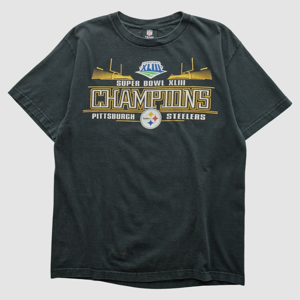 Pittsburgh Steelers NFL 2009 T-shirt - Black Vintage cheap