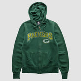Green Bay Packers NFL 2010s Hooded Full Zip Sweatshirt - Green Vintage online