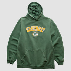 Green Bay Packers Team Edition Apparel 2000s Hooded Pullover Sweatshirt - Green Vintage online