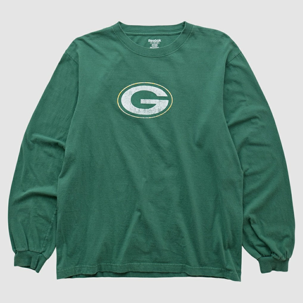 Green Bay Packers Reebok 2000s Long Sleeve T-shirt - Green Vintage cheap