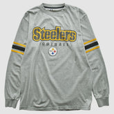 Pittsburgh Steelers NFL 2000s Long Sleeve T-shirt - Heather Gray Vintage on sale