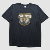 New Orleans Saints Gildan 2009 T-shirt - Black Vintage for sale