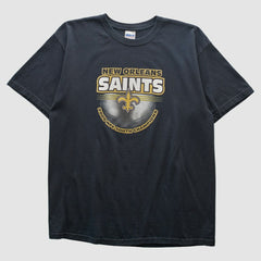 New Orleans Saints Gildan 2009 T-shirt - Black Vintage for sale