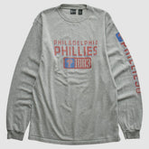 Philadelphia Phillies Gear For Sports 2000s Long Sleeve T-shirt - Heather Gray Vintage