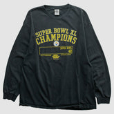 Pittsburgh Steelers Alstyle Apparel 2006 Long Sleeve T-shirt - Black Vintage for sale