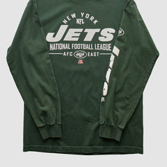 New York Jets Team Edition Apparel 2010s Long Sleeve T-shirt - Green Vintage on sale