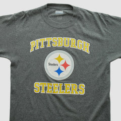 Pittsburgh Steelers 2000s Long Sleeve T-shirt - Dark Heather Gray Vintage for sale