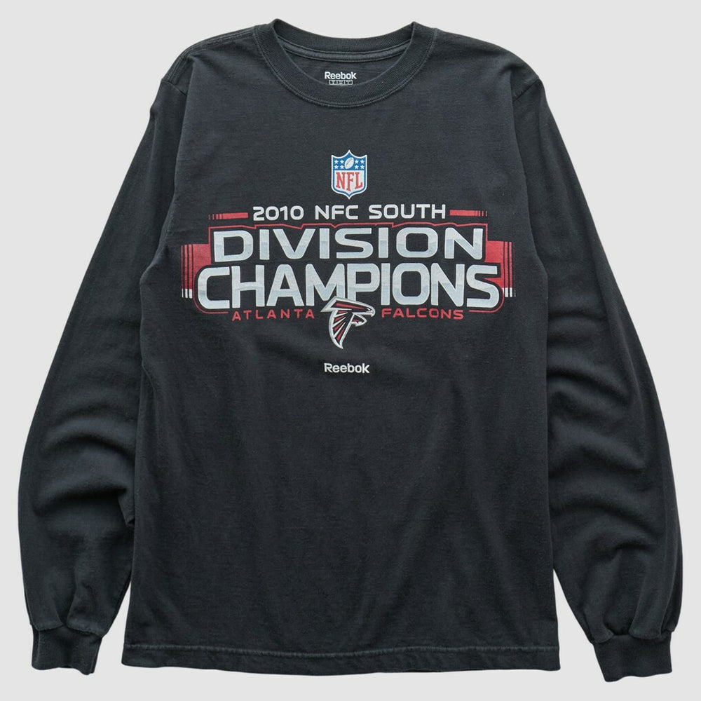 Atlanta Falcons Reebok 2010 Long Sleeve T-shirt - Black Vintage for sale