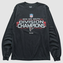 Atlanta Falcons Reebok 2010 Long Sleeve T-shirt - Black Vintage for sale