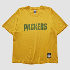 Green Bay Packers Reebok 2000s T-shirt - Yellow Vintage cheap