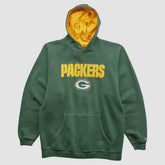 Green Bay Packers Reebok 2000s Hooded Pullover Sweatshirt - Green Vintage cheap