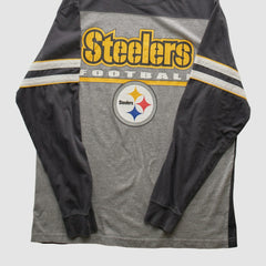 Pittsburgh Steelers NFL 2010s Long Sleeve T-shirt - Heather Gray Vintage sale