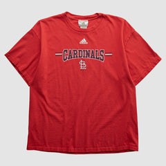 St. Louis Cardinals Adidas 2000s T-shirt - Red Vintage