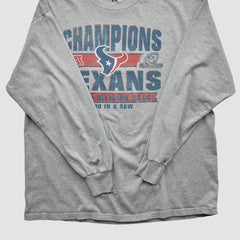 Houston Texans Team Edition Apparel 2012 Long Sleeve T-shirt - Heather Gray Vintage cheap